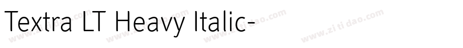 Textra LT Heavy Italic字体转换